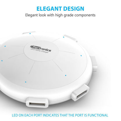 UFO charger 6 USB ports charging smartphones, tablets and accessories simultaneously | Grunx 