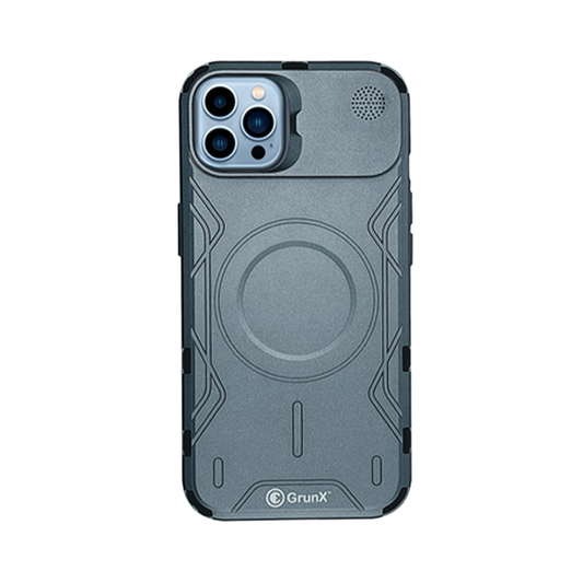 Case and Cover iPhone 15  Gray Back View Robot GrunX in India