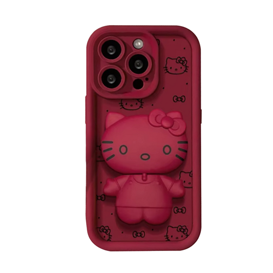 Case and Cover iPhone 16  Red Back View Rose GrunX in India