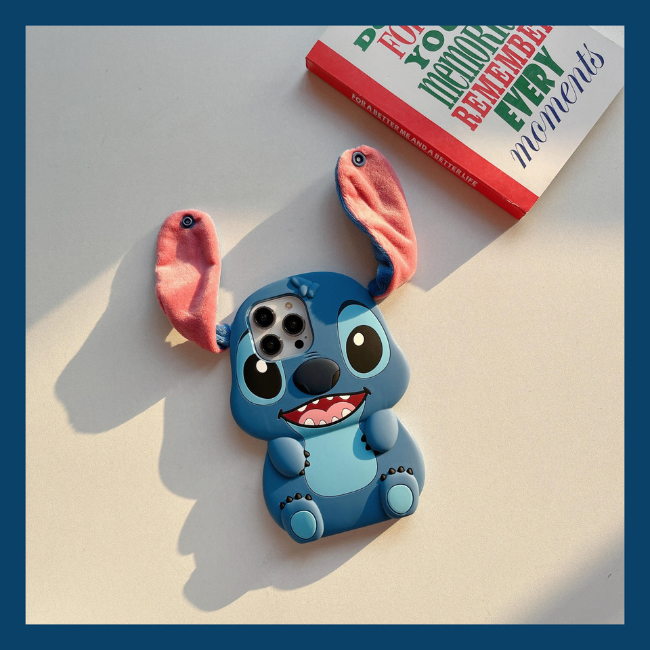 Case and Cover iPhone 15  Blue Charming Stitchy Character Roxy GrunX in India