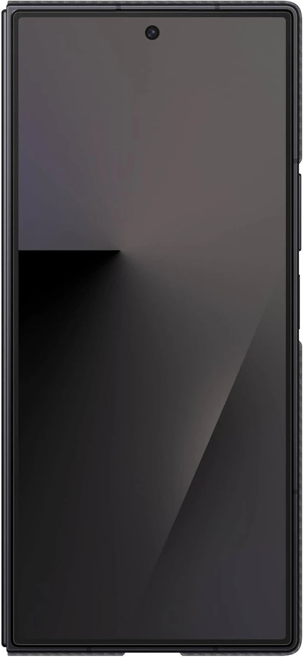 Samsung Galaxy Z Fold 7 Carbon Fiber Case Front Cover View - Ultra Slim Black Protective Cover India