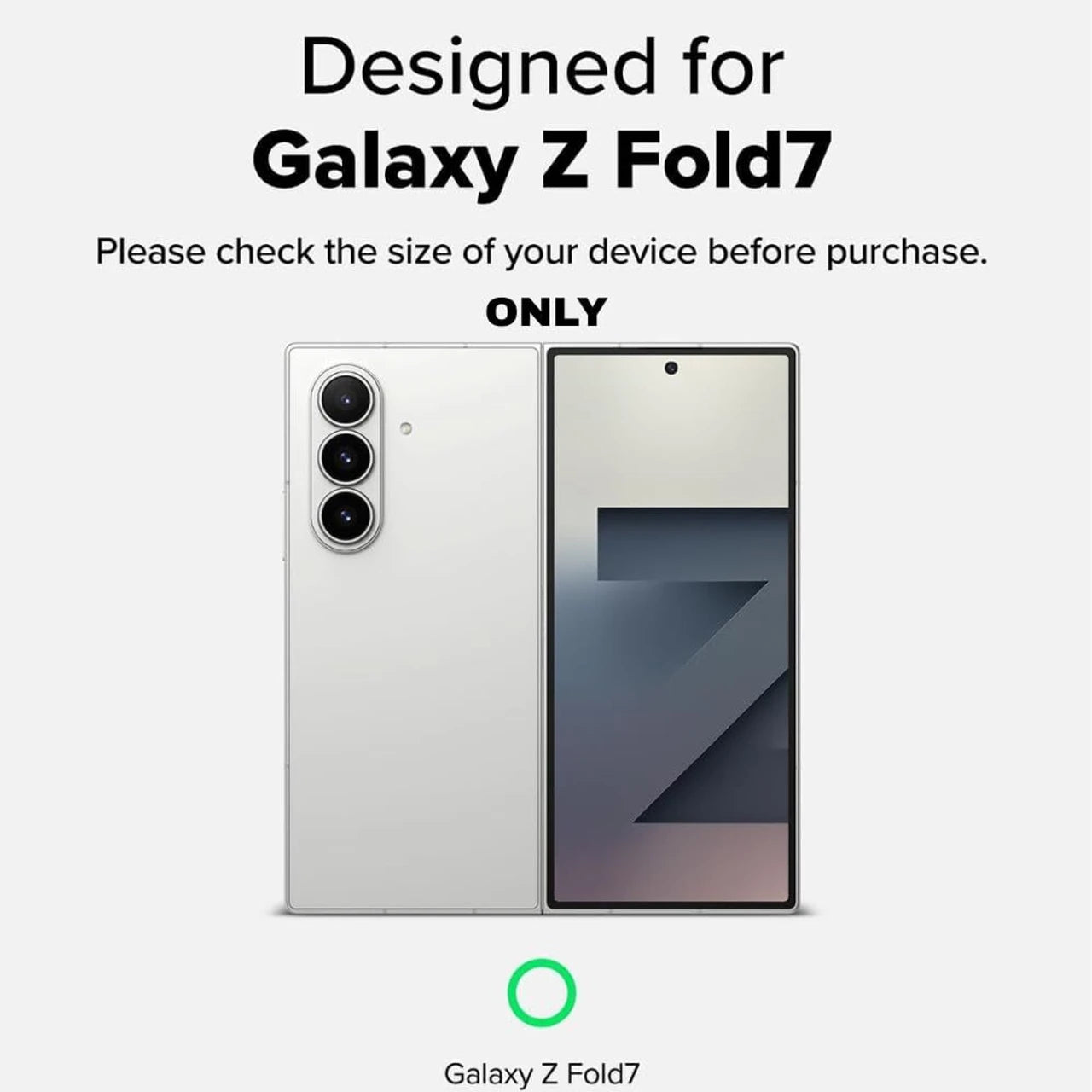 Samsung Galaxy Z Fold 7 Compatible Carbon Fiber Mobile Cover - Exact Fit Case Designed for Z Fold 7 Only