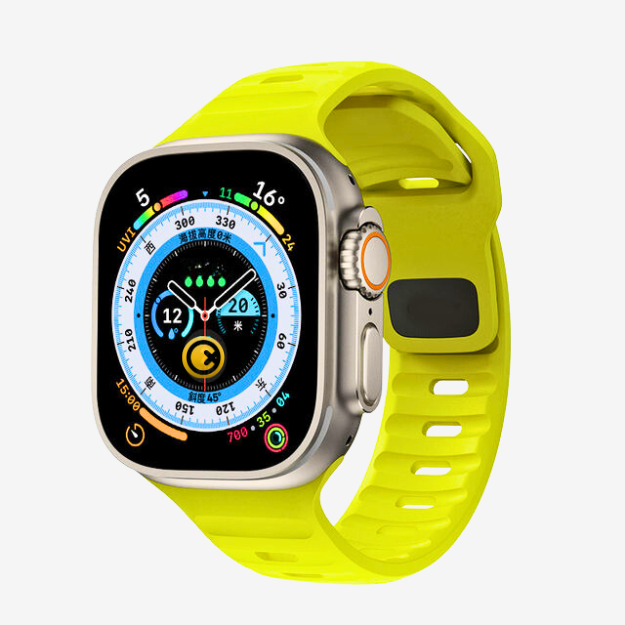 Watch Strap and Watch Band Apple Apple Watch Ultra Series 1 & 2 42/44/45/49mm Light Green Rugged Sport Band Energy  GrunX in India