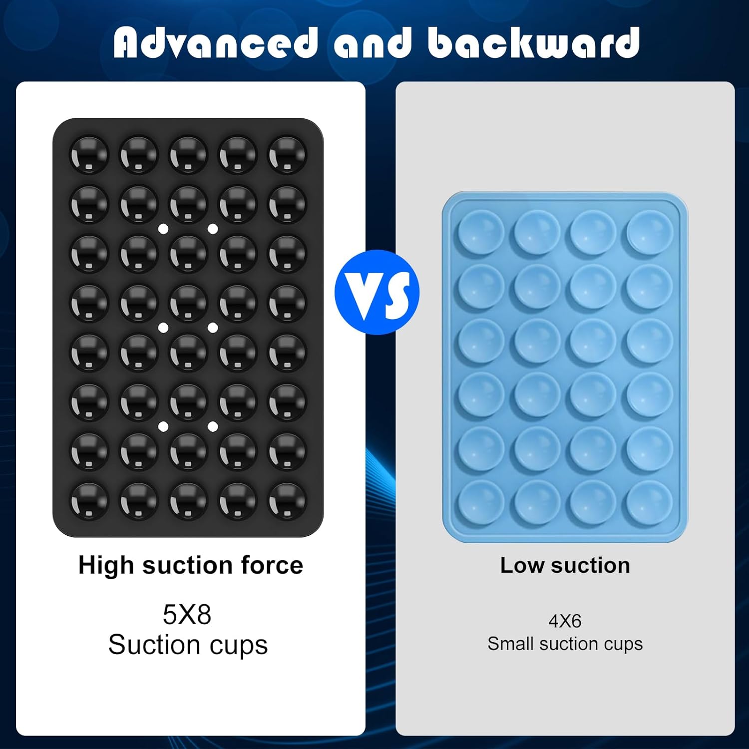 GRUNX Sticky suction phone mount attached to iPhone and Samsung smartphone cases