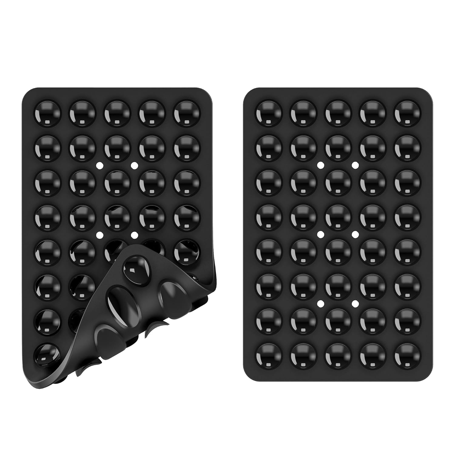 GRUNX Sticky suction phone mount attached to iPhone and Samsung smartphone cases