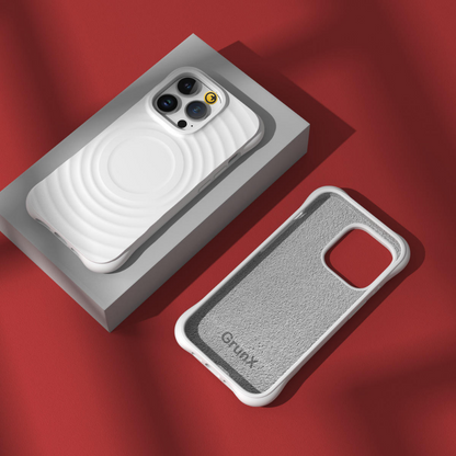 Case and Cover iPhone 14, 14 Pro Max  White Drops and Bumps Protection Snow GrunX in India