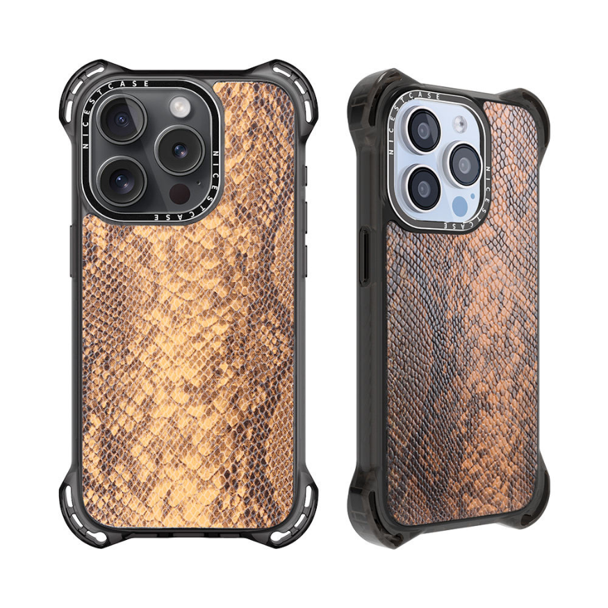 Tiger - Unique Corner Leather iPhone Case