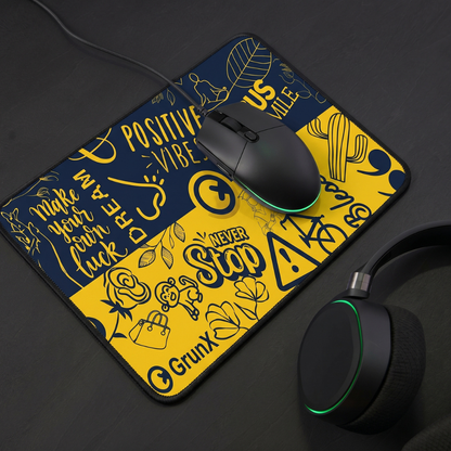 GRUNX soft rubber mouse pad anti slip base for laptop and gaming use