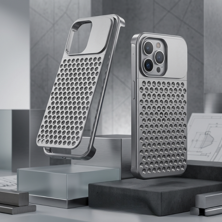 GRUNX Tesla borderless rimless aluminum iPhone case premium bare-metal feel slim 3mm profile India