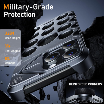Case and Cover iPhone 13 Pro  Silver Reinforced Corners Thanos GrunX in India