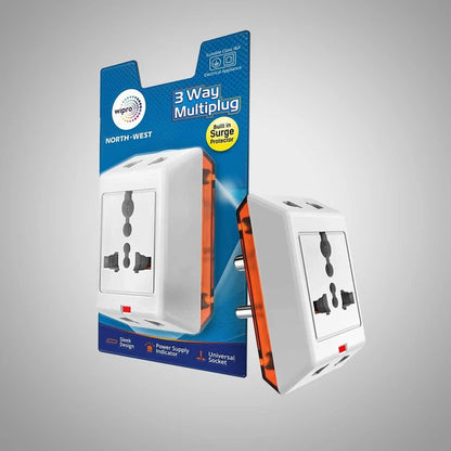 Wipro 3 Way Multiplug Adaptor with 1 Universal Sockets