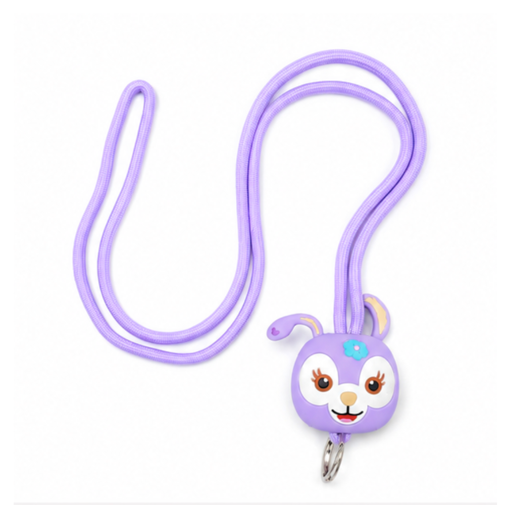 Purple bunny phone lanyard - adjustable anti-drop wrist strap with cute animal charm