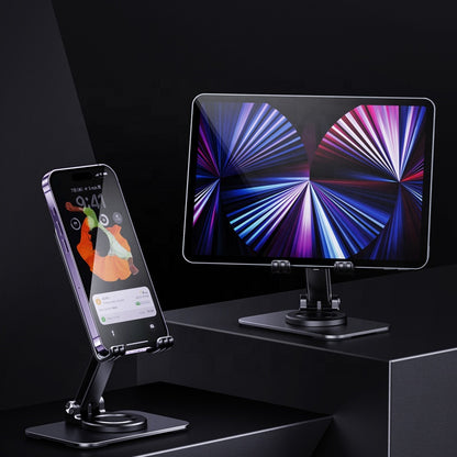 Vista Stand in folded position, showcasing its portable and space-saving design – available at GrunX