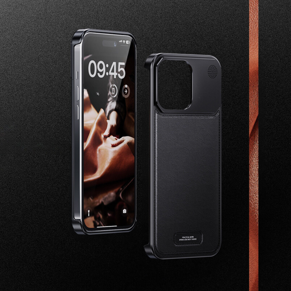 Case and Cover iPhone 13, 13 Pro, 13 Pro Max  Black Genuine Leather Will Smith GrunX in India