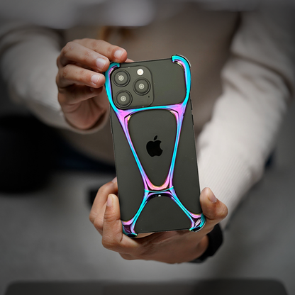 Case and Cover iPhone 16 Pro  Multi Color Man Showcasing Back View Zurich GrunX in India