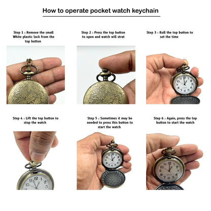 (Retro, Starbucks, Vintage, Pocket Watch, Metal Keychain, Collectible, Gift). 