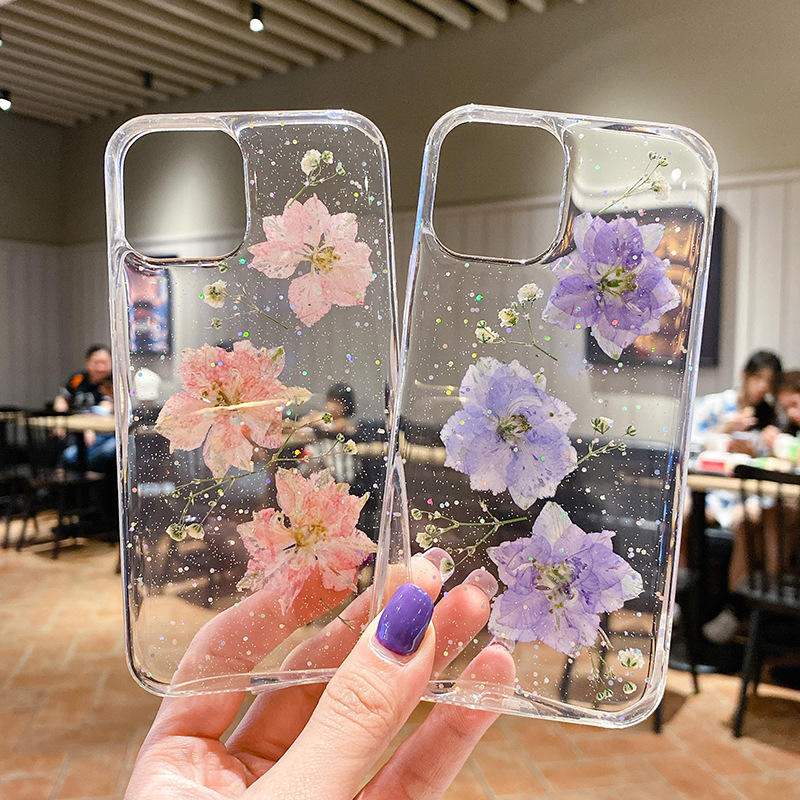 Blossoms - 3D Real Dry Flower iPhone Back Cover