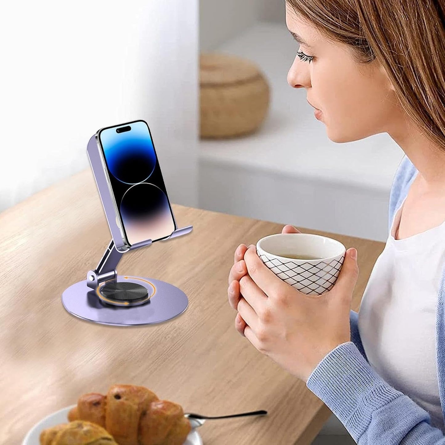 Flexo – Adjustable 360° Metal Phone & Tablet Holder