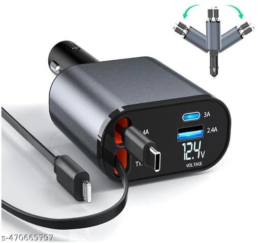 Cool Pro – 4-in-1 120W Super Fast Car Charger