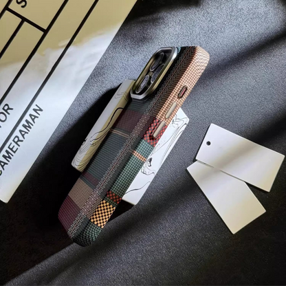 Side-by-side comparison of the Slim Magnetic Carbon Fiber iPhone Case