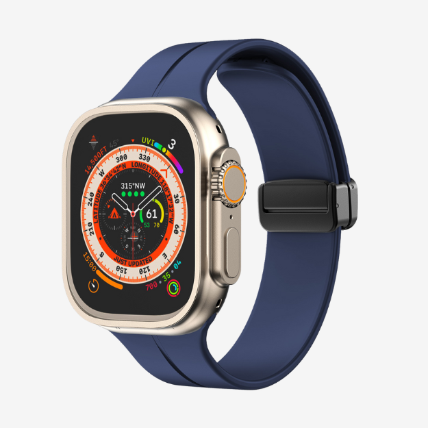 Kite - Soft Steel Magnetic Buckle Apple Watch Strap - Blue