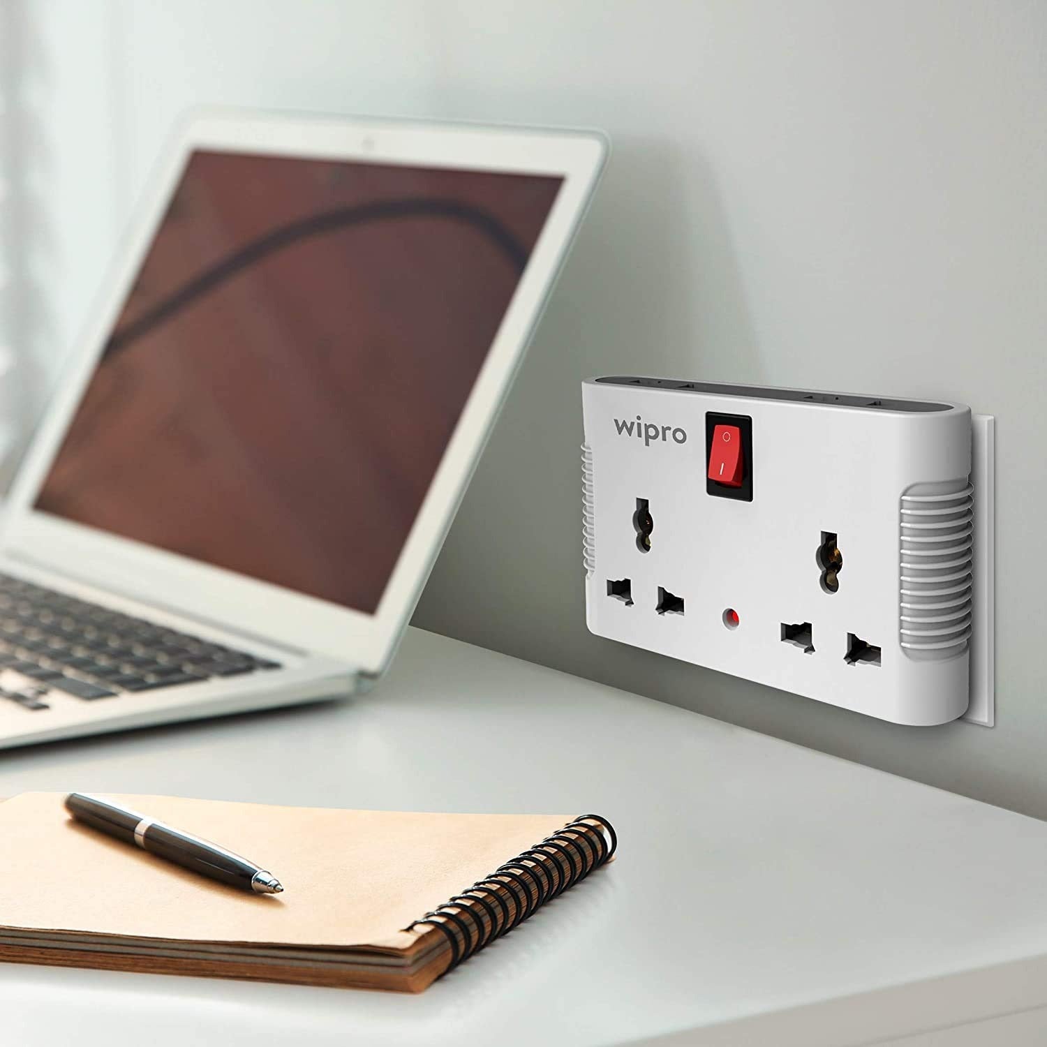 wipro 4 way multiplug 

wipro extension adaptor 

universal socket adaptor 

multi plug socket with surge protection 

compact travel plug extension 

6 amp extension socket 

multiplug adaptor with power indicator 

surge protector extension adaptor 

office desk extension board 

portable multi plug extension 